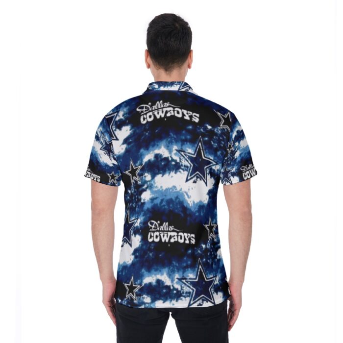 Dallas Cowboys Zubaz All-Over Print Men's Polo Shirt - Image 3