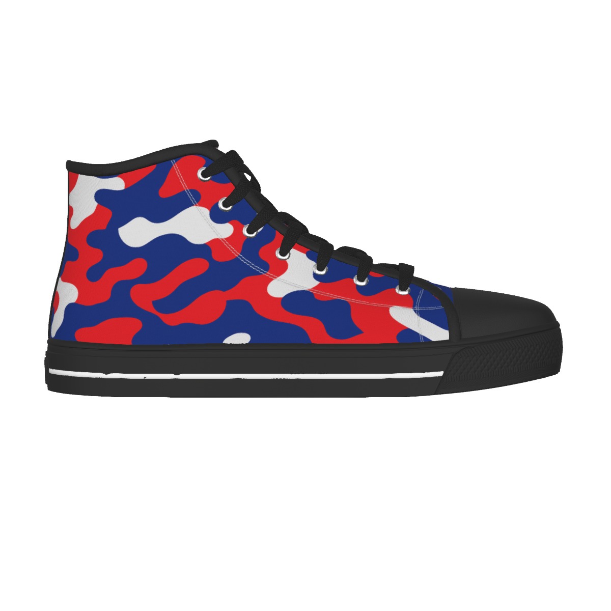 Buffalo Bills Zubaz Men's Black Sole Canvas Shoes - Image 4