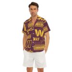 Washington Commanders  Men's Deep V-neck Short Sleeve T-shirt