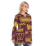 Washington Commanders Redskins Women's Long Shirt - Image 2
