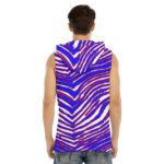 Buffalo Bills Zubaz All-Over Print Men's Tank Hooded Vest - Image 4