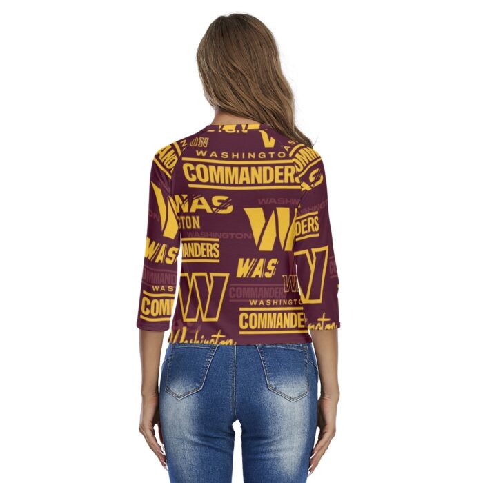 Washington Commanders Women's Raglan Sleeves T-shirts - Image 4