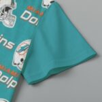 Miami Dolphins Zubaz All-Over Print Children's Short-Sleeve T-Shirt | 180GSM Cotton - Image 4