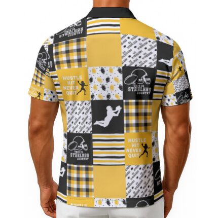 Pittsburgh Steelers Zubaz All-Over Print Men's Hawaiian Shirt With Button Closure