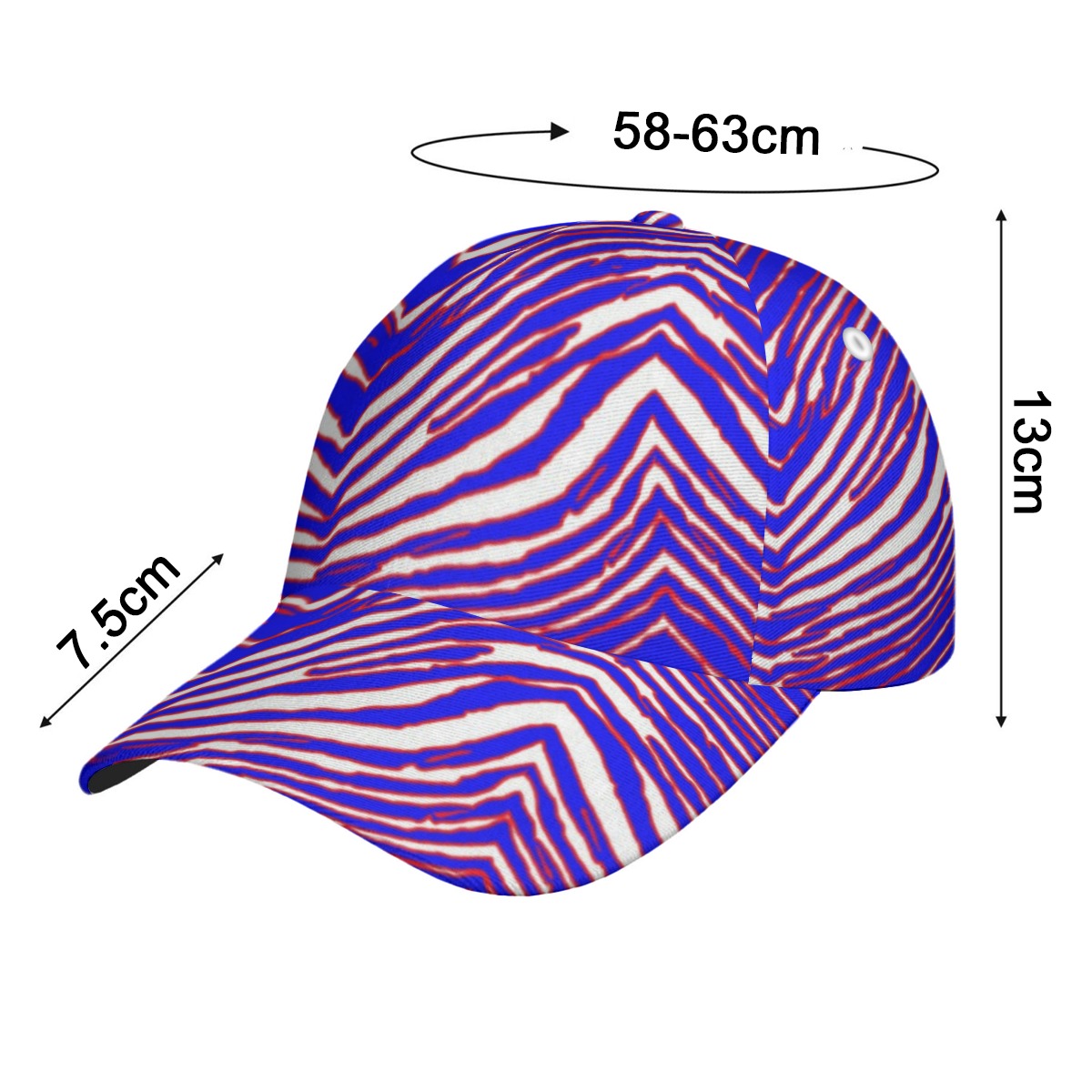 Buffalo Bills Zubaz All-Over Print Peaked Cap