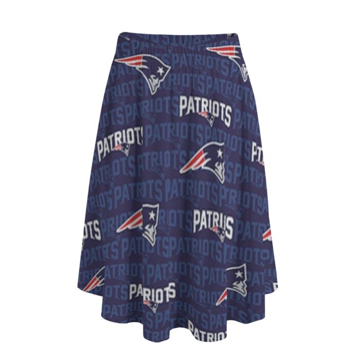 New England Patriots Zubaz All-Over Print Women's Long Maxi Skirt With Pockets - Image 3