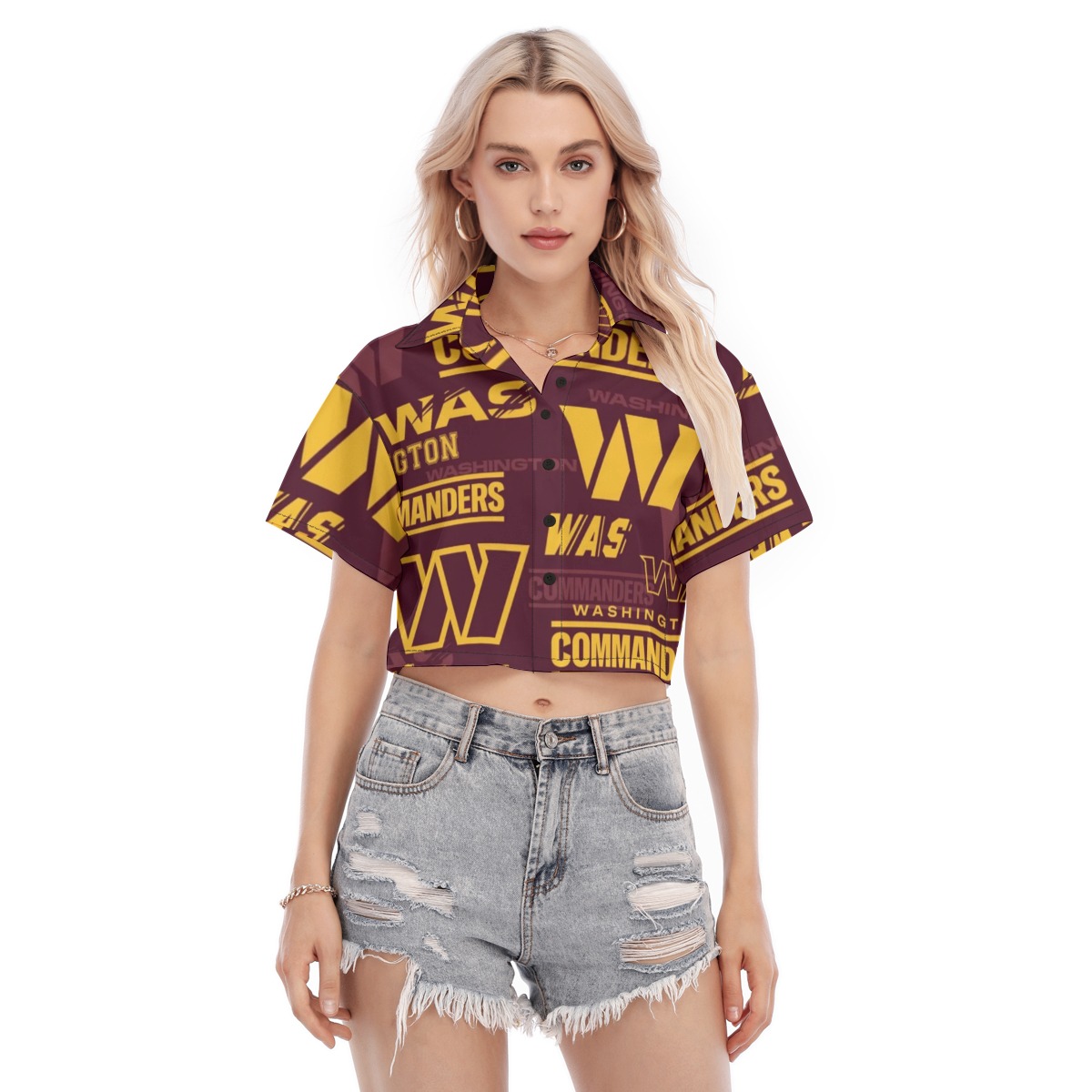 Washington Commanders Women's Cropped Shirt
