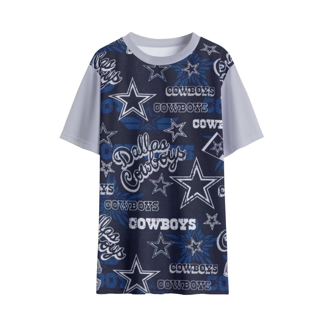 Dallas Cowboys Zubaz All-Over Print Children's Round Neck T-Shirt|145GSM Birdseye - Image 2