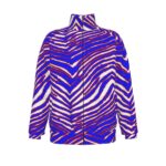 Buffalo Bills Zubaz All-Over Print Men's Stand Collar Jacket