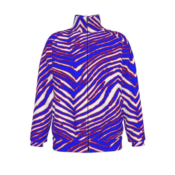 Buffalo Bills Zubaz All-Over Print Men's Stand Collar Jacket - Image 1