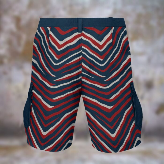 New England Patriots zubaz Cargo Shorts - Image 4