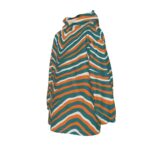 Miami Dolphins Zubaz All-Over Print Kid's Sherpa Fleece Hoodie Blanket - Image 3