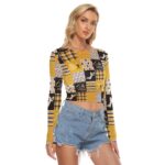 Pittsburgh Steelers Zubaz All-Over Print Women's Mesh Long Sleeves T-shirt - Image 2
