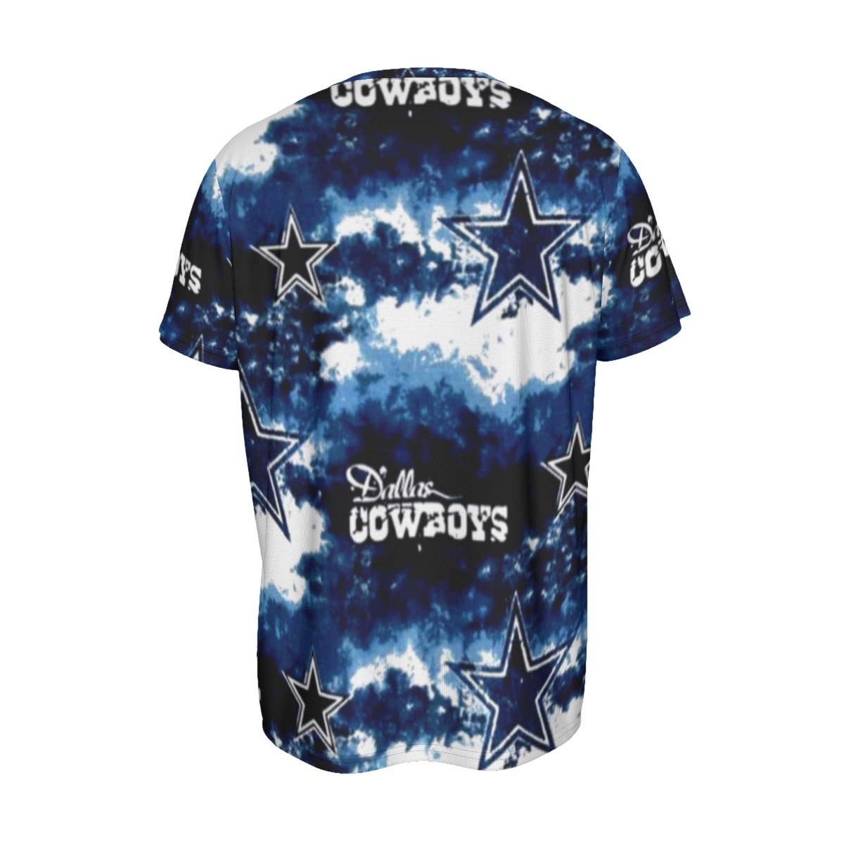 Dallas Cowboys Zubaz All-Over Print Men's Round Neck Short Sleeve T-Shirt