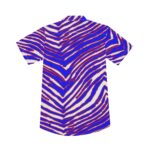 Buffalo Bills Zubaz All-Over Print Men's Deep V-neck Short Sleeve T-shirt - Image 3