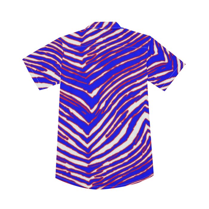Buffalo Bills Zubaz All-Over Print Men's Deep V-neck Short Sleeve T-shirt - Image 3