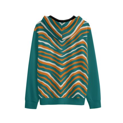 Miami Dolphins Zubaz All-Over Print Unisex Pullover Hoodie | 310GSM Cotton