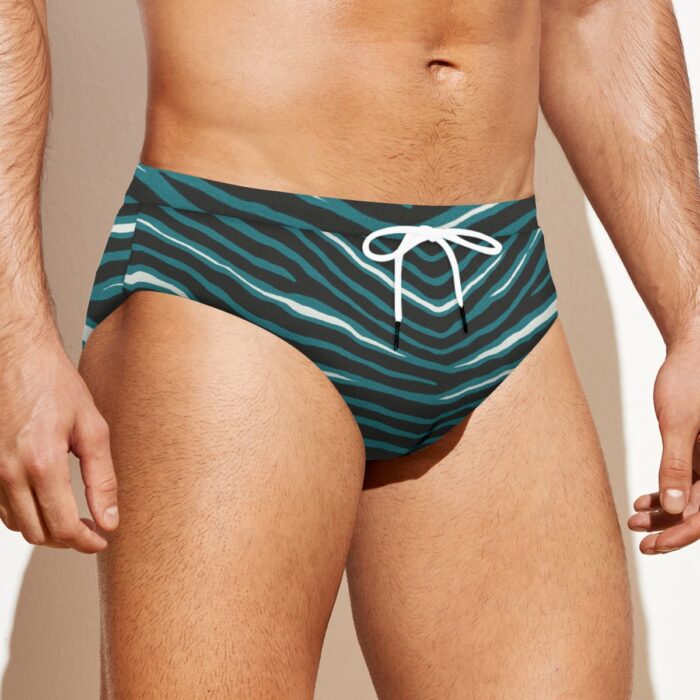 Philadelphia Eagles Zubaz All-over print Men'S Drawstring Swim Briefs - Image 3
