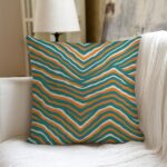 Miami Dolphins Zubaz All-Over Print couch pillow with pillow Inserts
