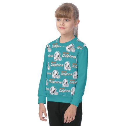 Miami Dolphins Zubaz All-Over Print Kid's Sweatshirt