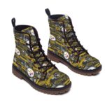 Pittsburgh Steelers Zubaz All-Over Print Men's Martin Short Boots - Image 2