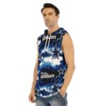 Dallas Cowboys Zubaz All-Over Print Men's Tank Hooded Vest - Image 2