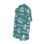 Miami Dolphins Zubaz All-Over Print Men's Imitation Silk Short-Sleeved Shirt