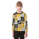 Pittsburgh Steelers Zubaz All-Over Print Kid's O-neck Long Sleeve T-shirt