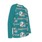 Miami Dolphins Zubaz All-Over Print Men's Long Sleeve T-shirt With Raglan Sleeve - Image 3