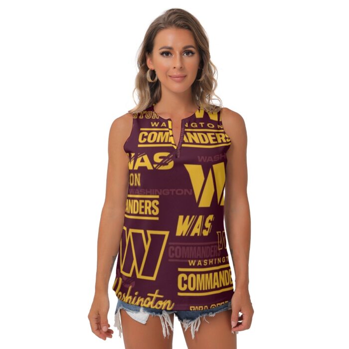 Washington Commanders Women's Sleeveless V-Neck Top - Image 4