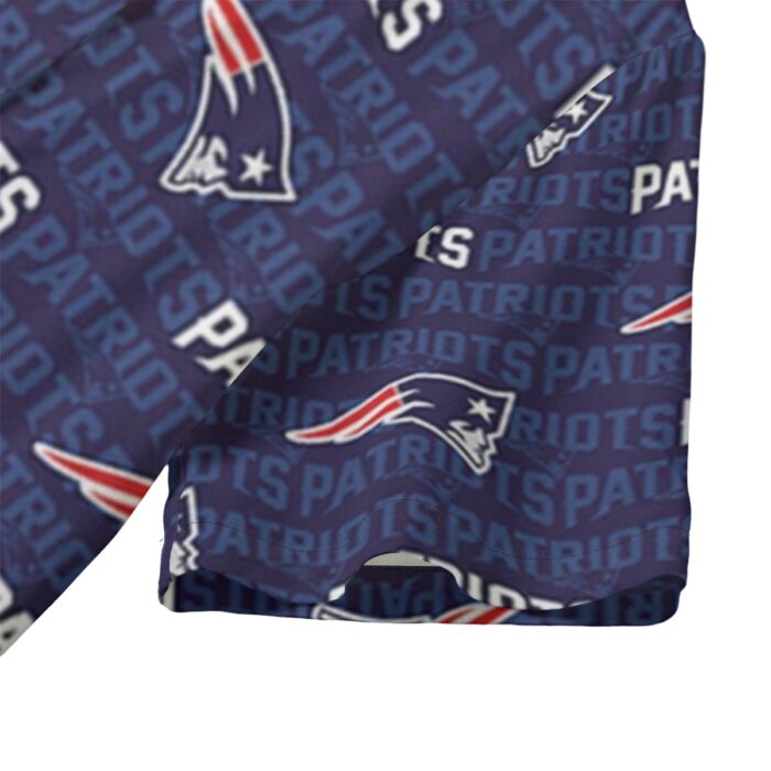 New England Patriots Zubaz All-Over Print Women's Hawaii Shirt | Rayon - Image 2
