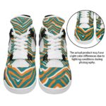 Miami Dolphins Zubaz All-Over Print Men's Air Cushion Basketball Shoes