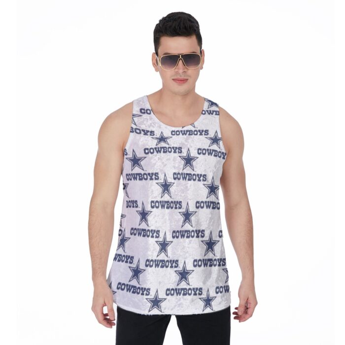 Dallas Cowboys Zubaz All-Over Print Men's Tank Top | Velvet - Image 3