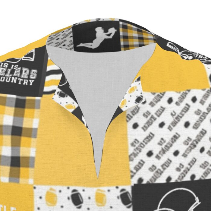 Pittsburgh Steelers All-Over Print  Men's African Dashiki Shirt - Image 3