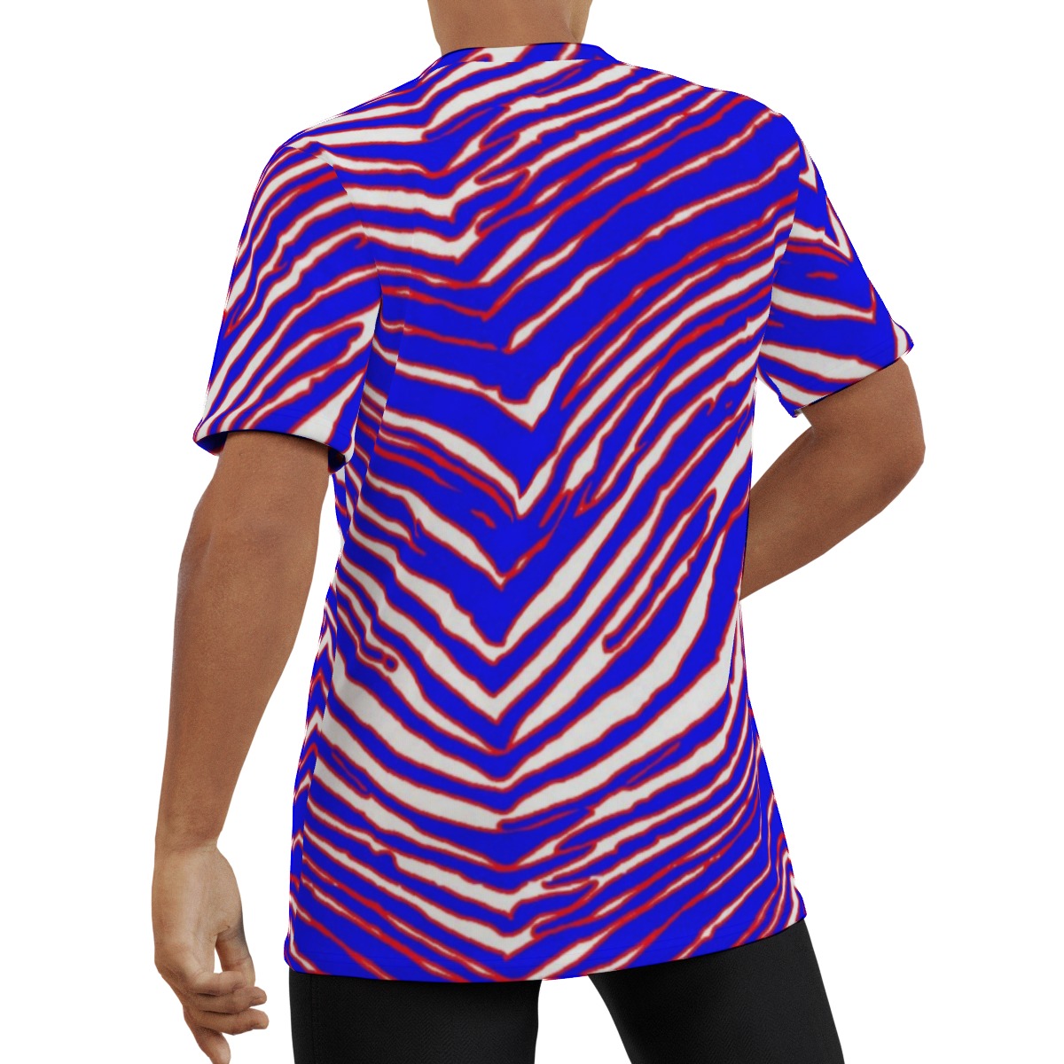 Buffalo Bills Zubaz Eco-friendly All-Over Print Men's Short Sleeve T-shirt - Image 2