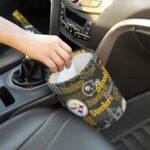 Pittsburgh Steelers Zubaz Minimalist Fabric Car Trash Can - Image 4