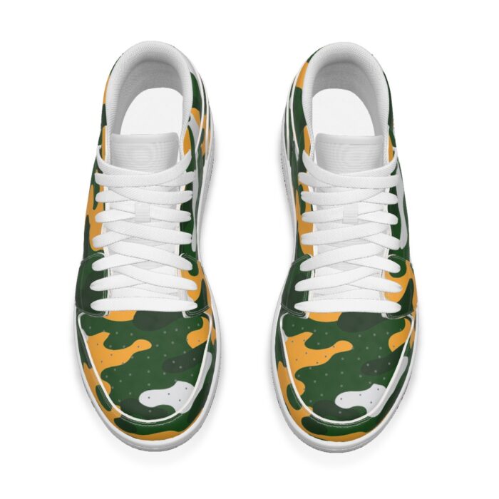 Green Bay Packers Men's Low State Leather Stitching Shoes - Image 1