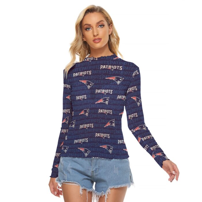 New England Patriots All-Over Print Women's Mesh T-shirt - Image 5