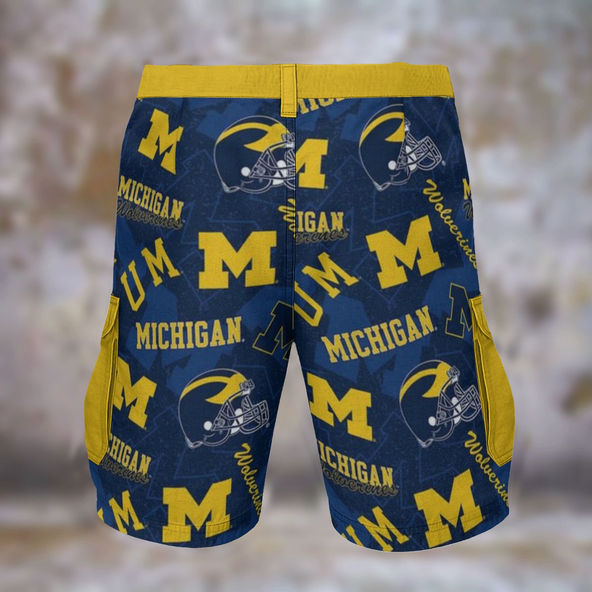 Michigan - Wolverines navy Cargo Shorts - Image 3
