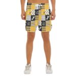 Pittsburgh Steelers Zubaz All-Over Print Men's Side Split Running Sport Shorts - Image 6