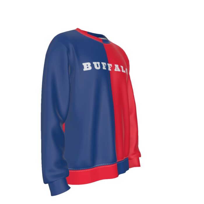 Buffalo Bills Zubaz All-Over Print Men's Heavy Fleece Sweatshirt - Image 1