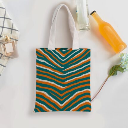 Miami Dolphins Zubaz Double-Sided Printed Canvas Bag