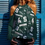 Michigan State  - Spartans Women's Cold Shoulder Sweatirt