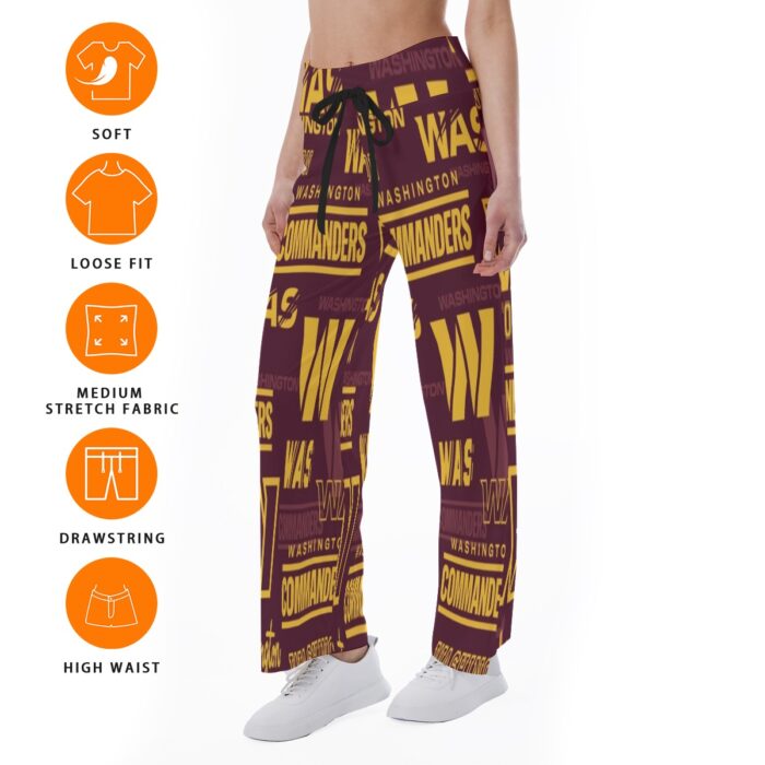 Washington Commanders Women's High-waisted Straight-leg Trousers - Image 6