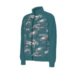 Philadelphia Eagles Zubaz All-Over Print Men's Raglan-Sleeve Stand Collar Jacket - Image 2