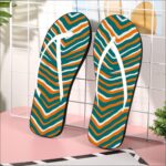 Miami Dolphins Zubaz All-Over Print Men's Flip Flops - Image 2