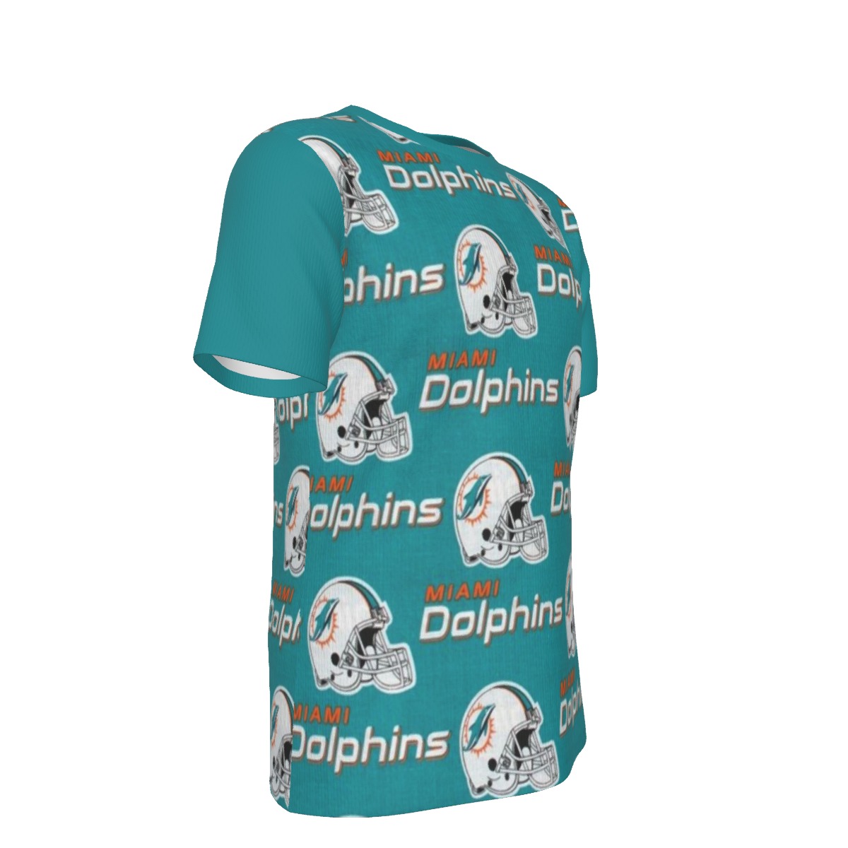 Miami Dolphins Zubaz All-Over Print Unisex T-Shirt|220GSM KPO03 - Image 2