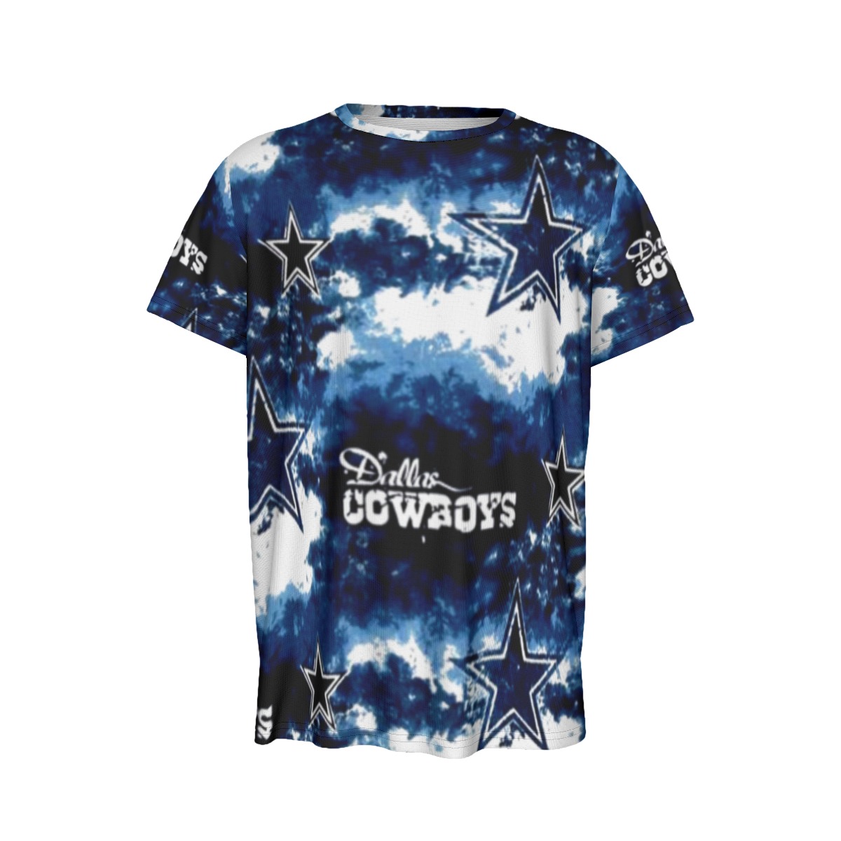 Dallas Cowboys Zubaz All-Over Print Men's Round Neck Short Sleeve T-Shirt - Image 4