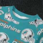 Miami Dolphins Zubaz All-Over Print Kid's Sleep Pajamas - Image 4