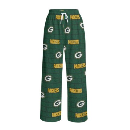 Green Bay Packers All-Over Print Unisex Wide Leg Pants | Interlock
